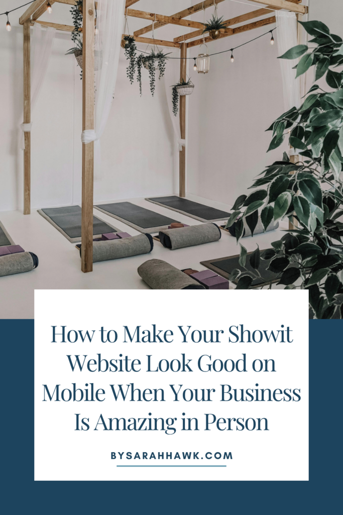 how to make your website look good on mobile blog post cover with yoga mats
