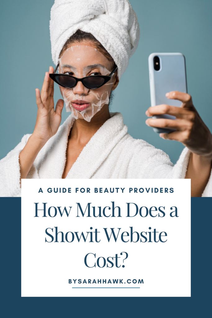girl taking selfie of skincare